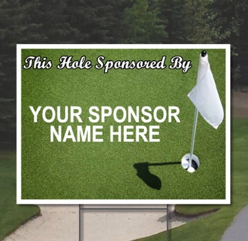 Generously Sponsor a hole and feature your business on a sign to be featured on one of the tee boxes.