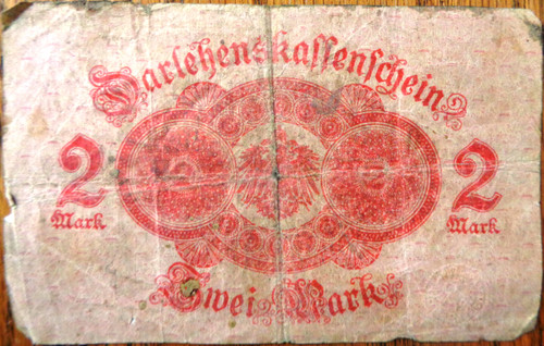 German Pre-WWII Sivei Mark 2 Paper Money