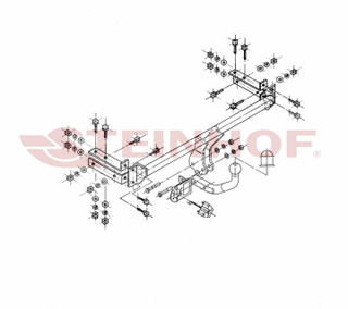 Tow Bar For Fiat Uno 3/5 Door - Standard Swan Neck Tow Ball