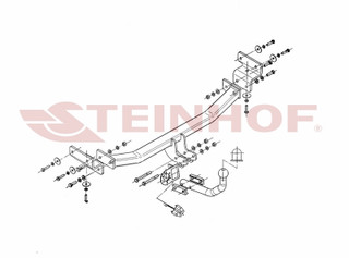 Tow Bar For Hyundai i30 5 Door - Standard Swan Neck Tow Ball