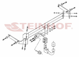 Tow Bar For Mazda CX-7 - vertical detachable towball (automatic)