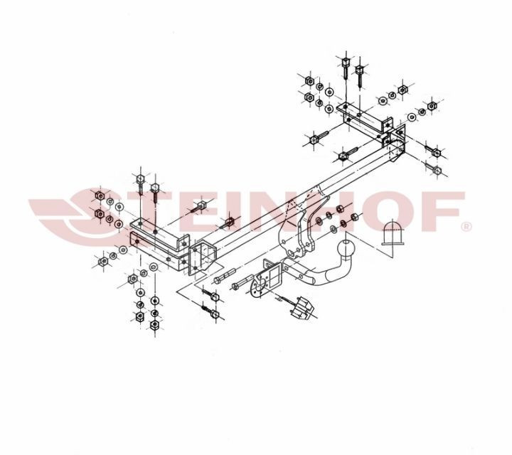 Tow Bar For Fiat Uno 3/5 Door - Standard Swan Neck Tow Ball