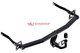 Tow Bar For Renault Megane III 5 Door - Standard Swan Neck Tow Ball