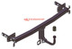 Tow Bar For SSANGYONG Tivoli II Facelift 2WD/4WD - Standard Swan Neck Tow Ball