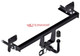Tow Bar For Suzuki Swift (incl. Sport) - horizontal detachable towball (automatic)