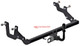 Tow Bar For Dacia Dokker (incl. Stepway) incl. PDC (sensors detect the ball) incl. AdBlue - horizontal detachable towball (automatic)