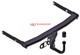 Tow Bar For Audi A6 Allroad C7 (4GH, 4GJ) Estate (Quattro) - vertical detachable towball (automatic)