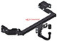 Tow Bar For Hyundai Santa Fe IV Face Lift ( TM ) (2WD / 4WD) (also with a spare wheel) (incl. Hybrid) - vertical detachable towball (automatic)