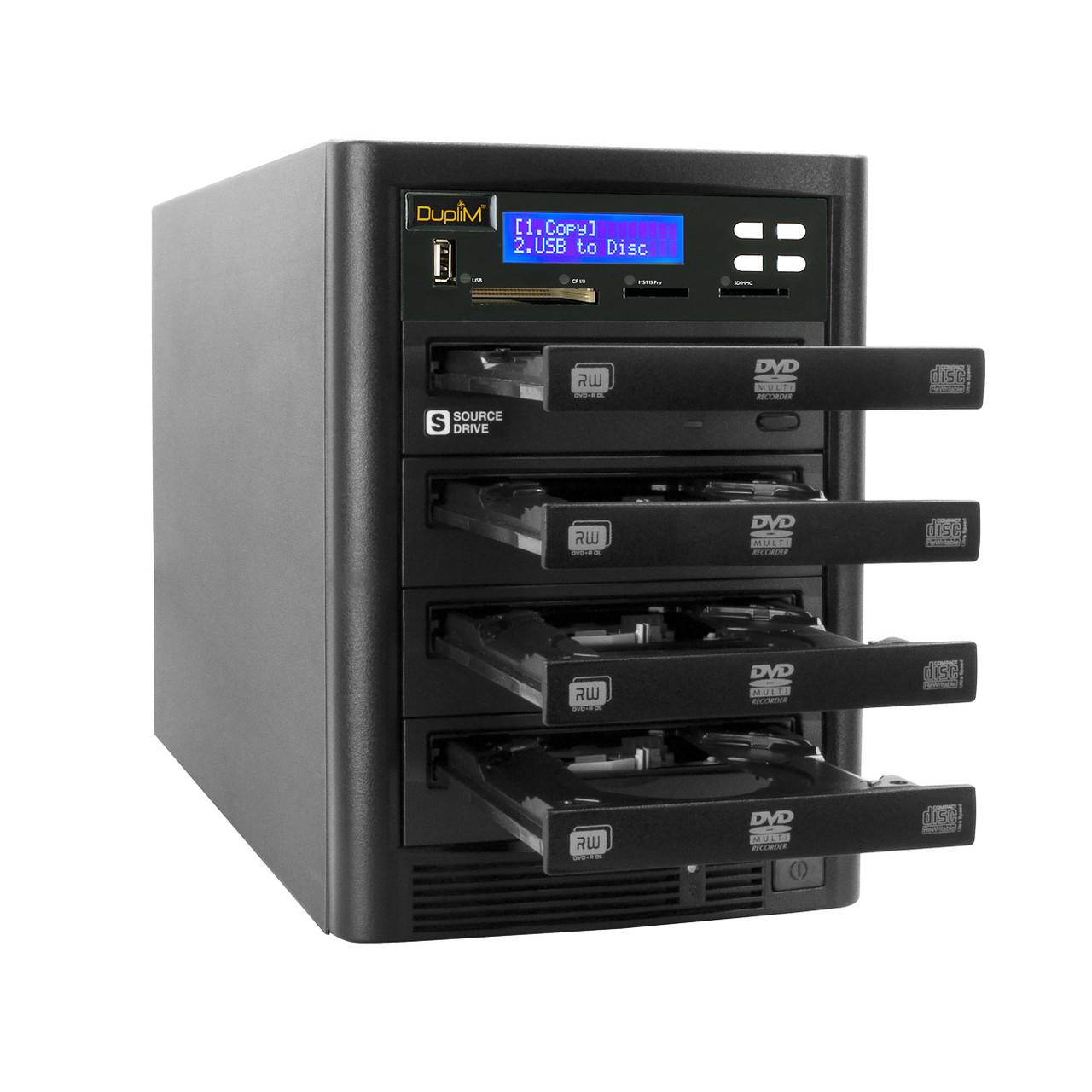 DupliM 1:3 DVD CD Flash Duplicator Stand-Alone Copy Tower Cloner