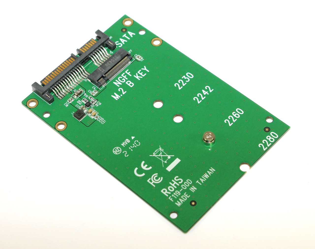 DupliM M.2 NGFF SATA SSD to 2.5" 7 mmSATA Adapter 2-Pack