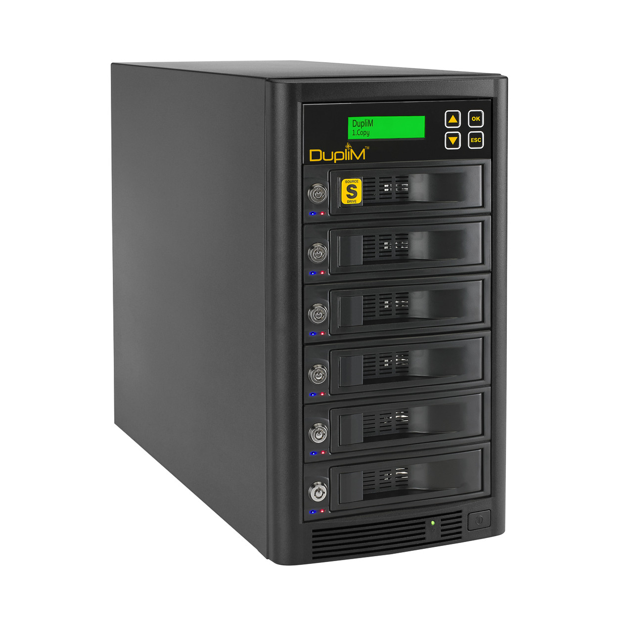 DupliM 1:5 SSD HDD High-Speed SATA Duplicator Right Angle