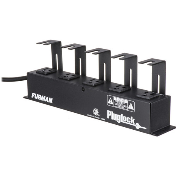 Furman Pluglock Circuit-Breaker Protected Locking Outlet Strip