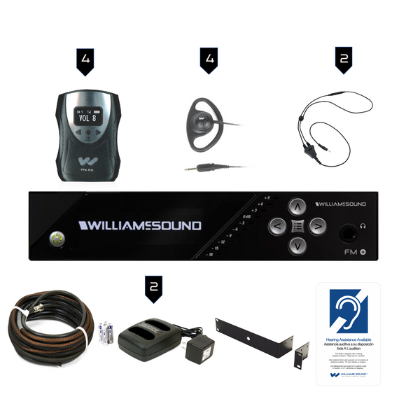 Williams Sound FM Plus FM 558 PRO D FM/WiFi Listening Assist System with Dante Input