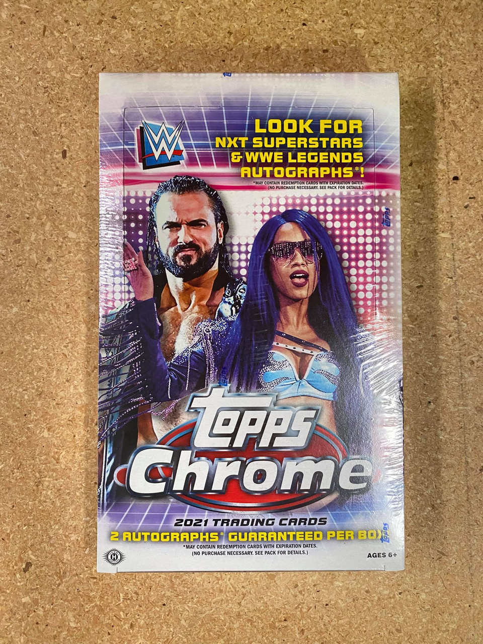 2021 Topps WWE Chrome Wrestling Hobby Box - Card Exchange Sports