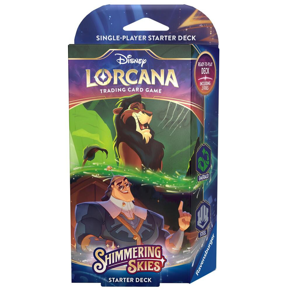 steel lorcana cards Disney Lorcana TCG: Ursula's Return Sapphire & Steel Starter Deck
