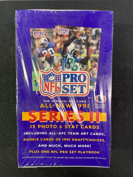 1991 Pro Set Series 2 Football Hobby Box