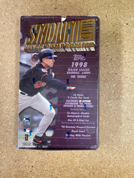 1998 Topps Stadium Club Baseball Evens Hobby Box 1998 Topps Stadium Club Baseball Evens Hobby Box