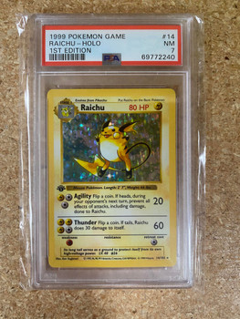 PSA 7 Pokemon Clefairy 1st Edition Base Set Holo #5 - Card