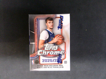2025/26 Topps Chrome Basketball 7-Pack Blaster Box
