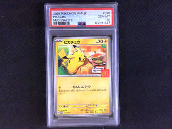 PSA 10 Japanese Pokemon Pikachu McDonalds Promo 020