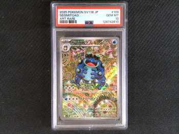 PSA 10 Japanese Pokemon Seismitoad SV 11B #109
