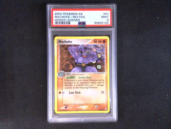 PSA 9 Pokemon Machoke #41 Reverse Holofoil Hidden Legends
