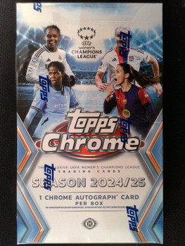 2024/25 Topps UEFA Women's Champions League Chrome Soccer Hobby Box