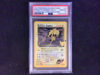 PSA 10 Rocket's Zapdos Celebrations #15