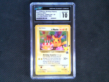 CGC 10 Birthday Pikachu Celebrations Classic Collection