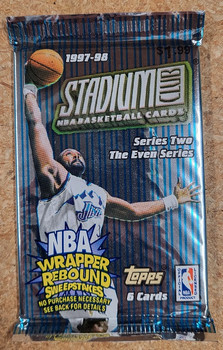 1997/98 Topps Stadium Club  Series 2  Basketball Retail Pack pre-priced