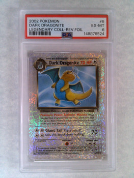 PSA 6  Pokemon Dark Dragonite Legendary Collection Reverse Holo #5