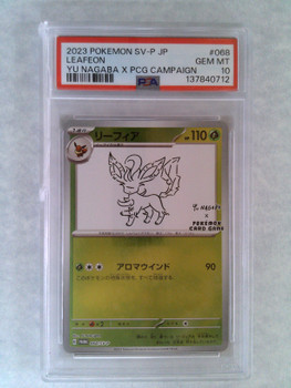 PSA 10 Japanese Pokemon Leafeon Yu Nagaba