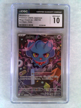 CGC 10 Japanese Pokemon Misdreavus Mega Dream ex 202