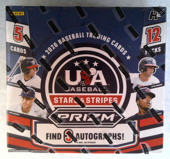 2026 Panini USA Stars & Stripes Prizm Baseball H2 Box