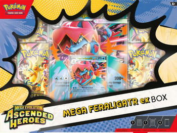 Pokemon- Ascended Heroes Mega Feraligatr ex Box