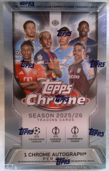 2025/26 Topps UEFA Club Competitions Chrome Soccer Hobby Box