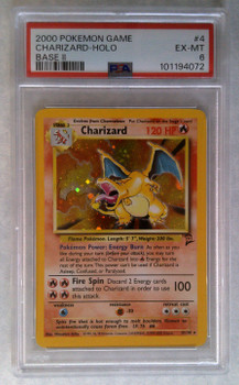 PSA 6 Pokemon Charizard Base Set 2 Holo #4