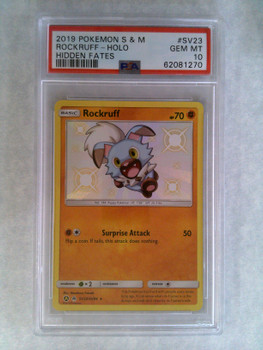 Pokemon: PSA 10 Rockruff Shiny Hidden Fates SV23