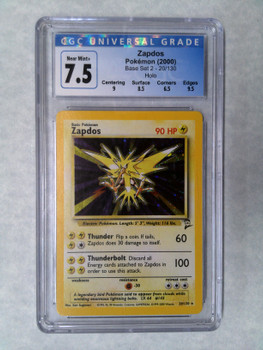 Pokemon: CGC 7.5 Zapdos Base Set 2