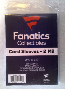 Fanatics Soft Sleeve 2-5/8" x 3-5/8" Standard Size 500ct