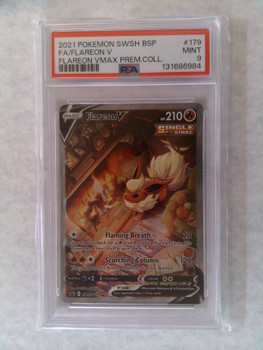 Pokemon PSA 9 Flareon V SWSH179