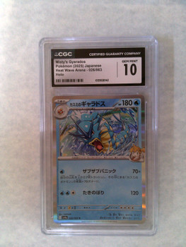 Pokemon Japanese CGC 10 Gem Mint Misty's Gyarados Holo 026/063