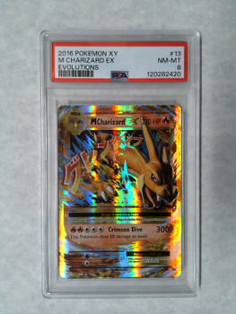 Pokemon PSA 8 M Charizard EX XY Evolutions 13/100