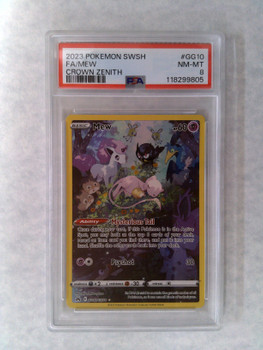 Pokemon PSA 8 Mew Crown Zenith FA GG10/GG70