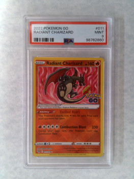 Pokemon PSA 9 Radiant Charizard Pokemon Go 011/078