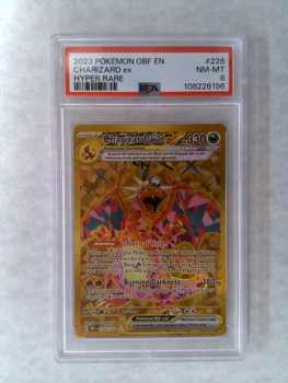 Pokemon PSA 8 Charizard EX Obsidian Flames Hyper Rare 228/197