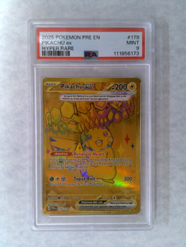 Pokemon PSA 9 Pikachu EX Prismatic Evolutions Hyper Rare 179/131