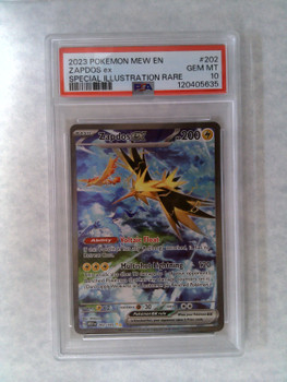 Pokemon PSA 10 Zapdos EX SIR 202/165