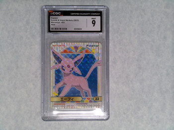 Pokemon CGC 9 Espeon Scarlet & Violet Stickers Marumiya #33 Holo