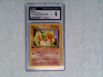 Pokemon CGC 9 Ponyta Team Rocket 1st Edition 64/82